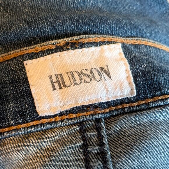Vintage Y2K Hudson Jeans Cropped Denim Pants O-Ring Preppy Size 25 - Picture 7 of 7